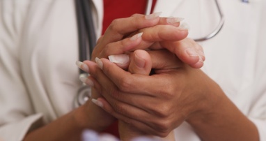 doctor giving patient hope