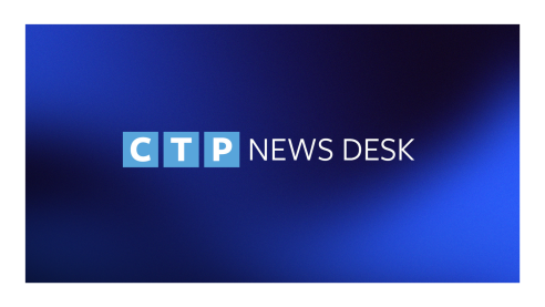 "CTP News Desk" on blue background