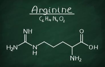 chemical formula of arginine, an amino acid